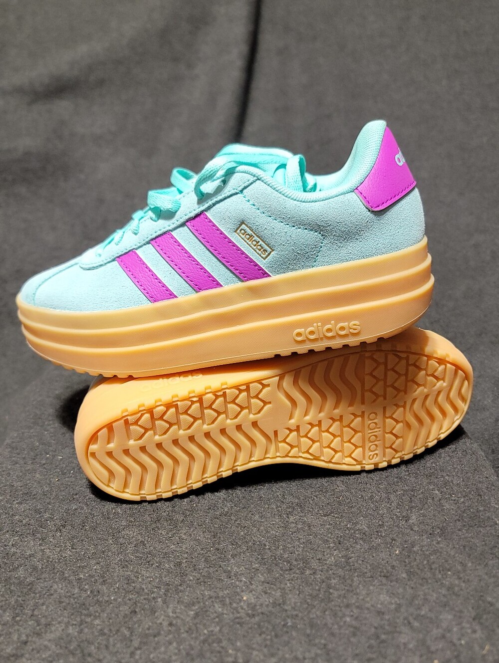 Adidas VL Court Bold Platform Sneakers  Size 3Y